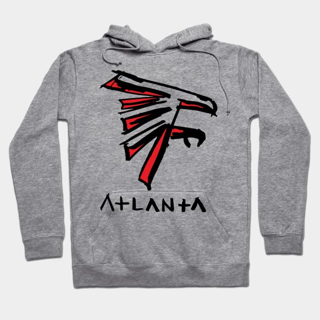 Atlanta Falcoooons Hoodie by Very Simple Graph